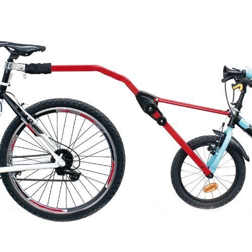 BARRE REMORQUAGE POUR VELO ENFANT 10/20' ROUGE