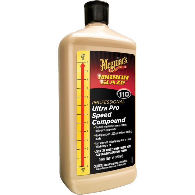 Meguiar's M110 Ultra Pro Speed Compound 945 ml – Polissage professionnel, coupe rapide, finition brillante