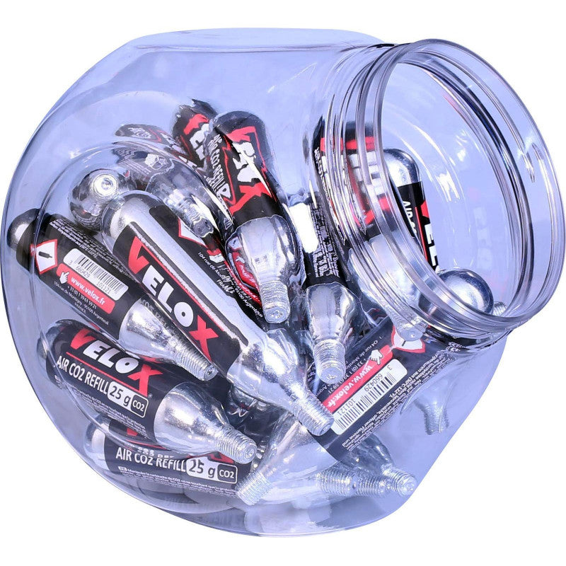 CARTOUCHES CO2 FILETEE 25G X25 JARRE VELOX