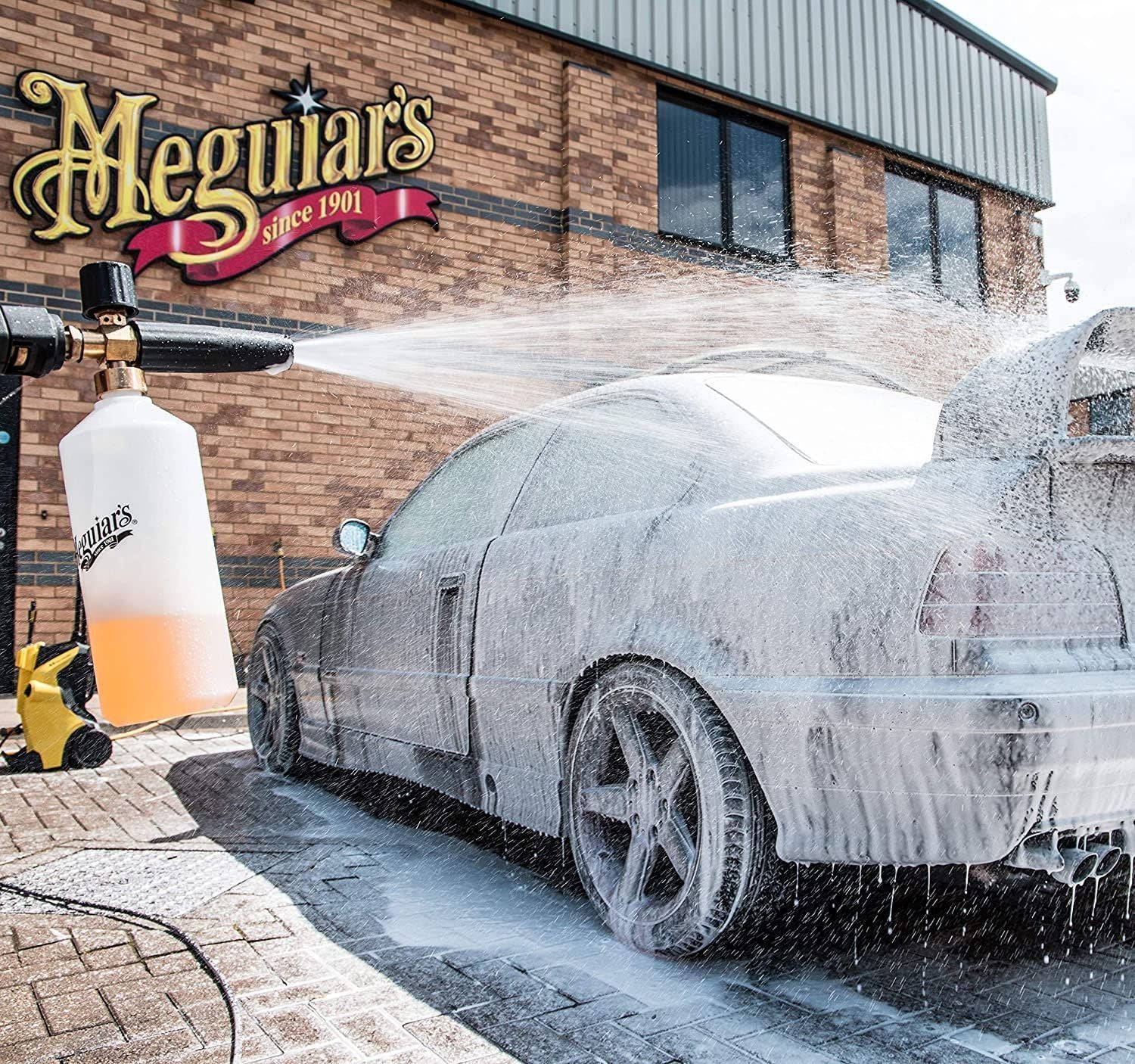 Meguiar's Kit Canon à Mousse Gold Class – Prélavage efficace avec adaptateurs HP et shampooing 473 ml
