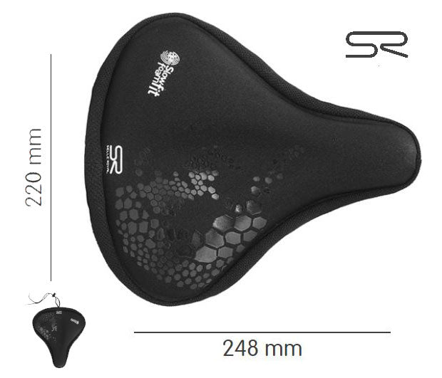 Couvre-selle Selle Royal Memory Foam – Taille L 300 x 222 mm, ultra confort