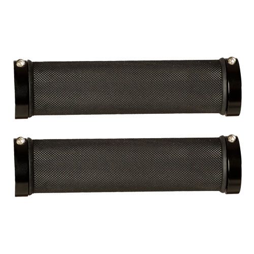 Poignées Herrman Diamond – Double densité Noir 130 mm Ø22