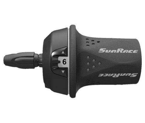 Manette de dérailleur droite SunRace TSM21 Grip – VTT 6 vitesses, commande rotative