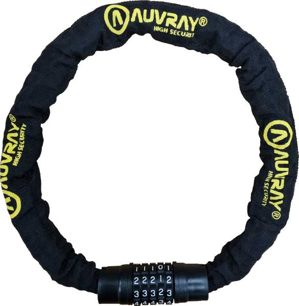 ANTIVOL CHAINE CODE Diam 8mm Long 120cm AUVRAY
