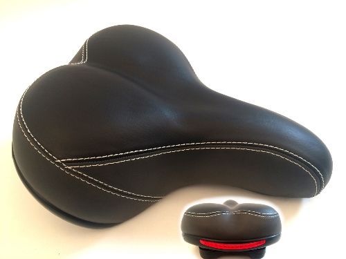 Selle confort avec amortisseurs élastomères – 250 x 210 mm, unisexe