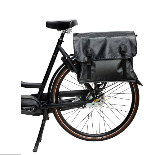 PAIRE SACOCHES BECK CLASSIC MATTE BLACK matte black tarpaulin 40x16x35 47 Litres 23-KE-306