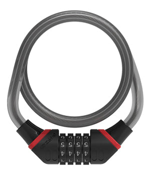 Antivol câble Zefal K-Traz C6 Code – Ø12 mm, 180 cm, sécurité 6/20, combinaison 4 chiffres, montage rapide