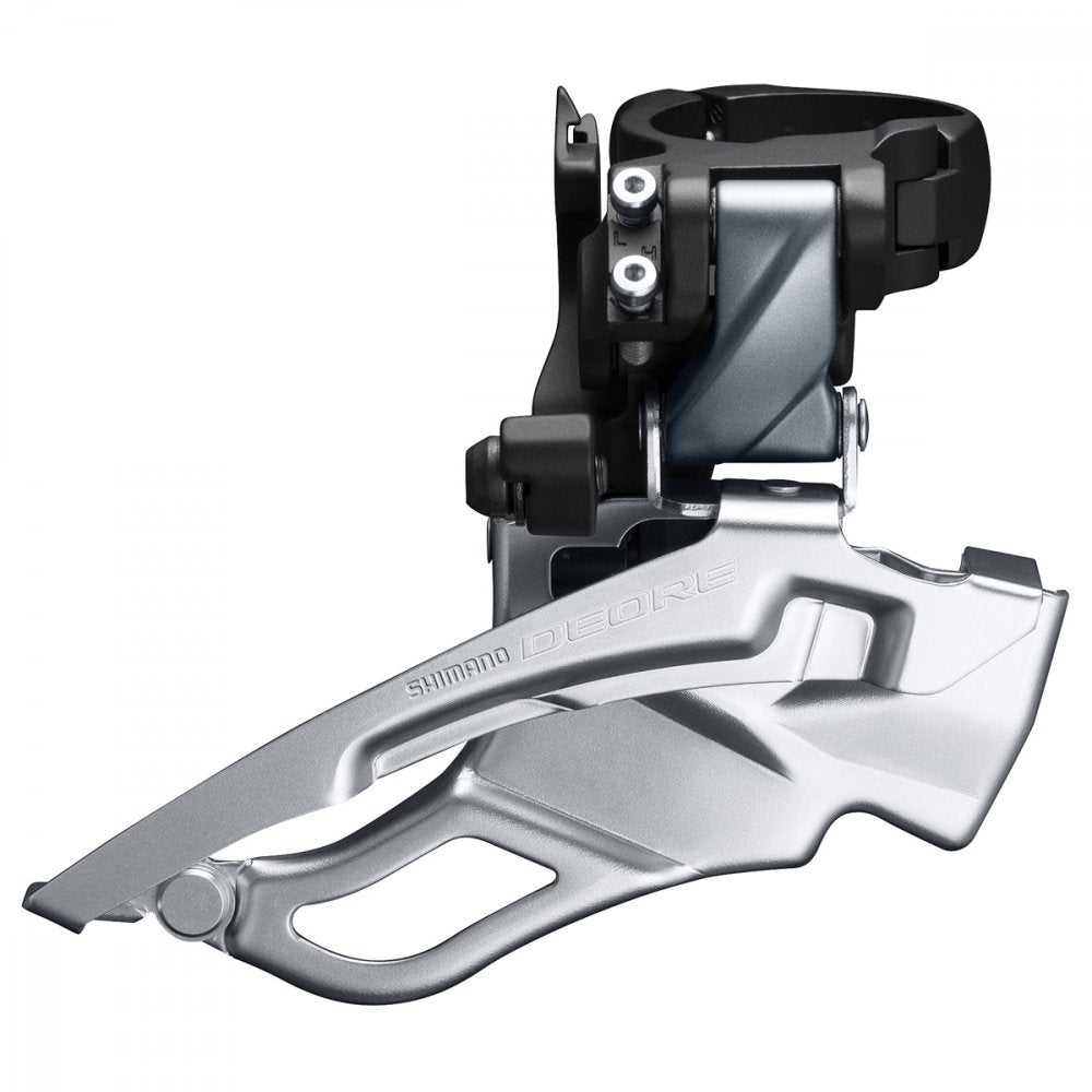 Dérailleur Avant Shimano Deore FD-T6000 – Triple Plateaux 44-48T – Collier Haut – Double Tirage – 10 Vitesses – 34,9 / 31,8 / 28,6 mm