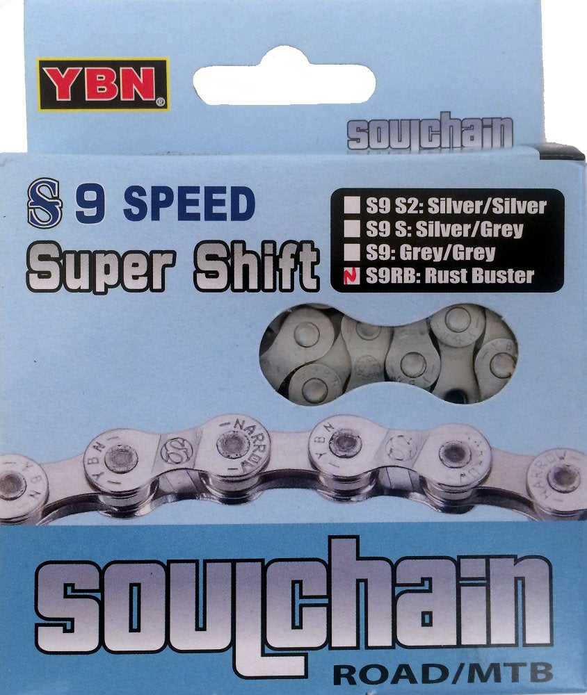 CHAINE 9 V YABAN TRAITEMENT ANTI ROUILLE 116m