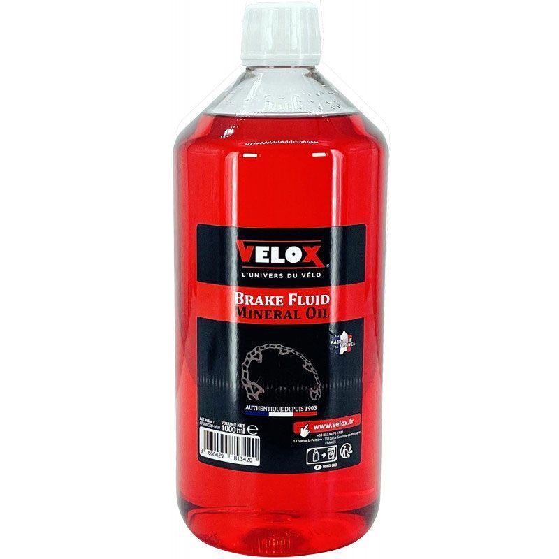Liquide de Frein Huile Minérale Velox 1 L – Réactivité Optimale & Compatibilité Universelle