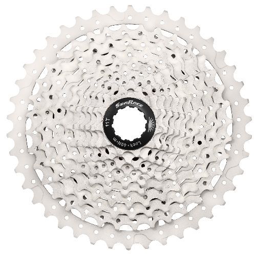 Cassette SunRace 10 Vitesses 11-42 Dents – Finition Métallique – CSMS3 TAY-BOX M – Large Plage pour VTT et Gravel