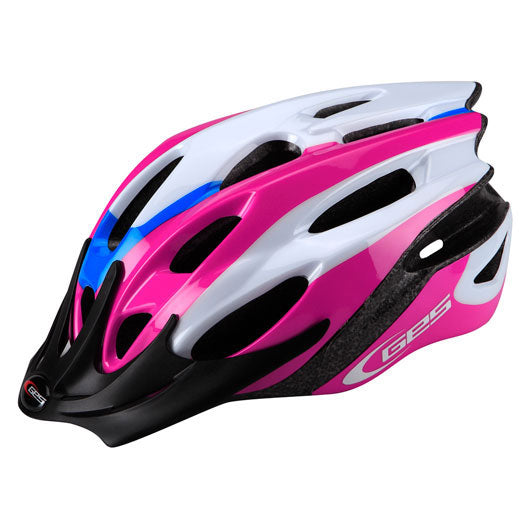 CASQUE JUNIOR APACHE 47/53 Rose Bleu Blanc