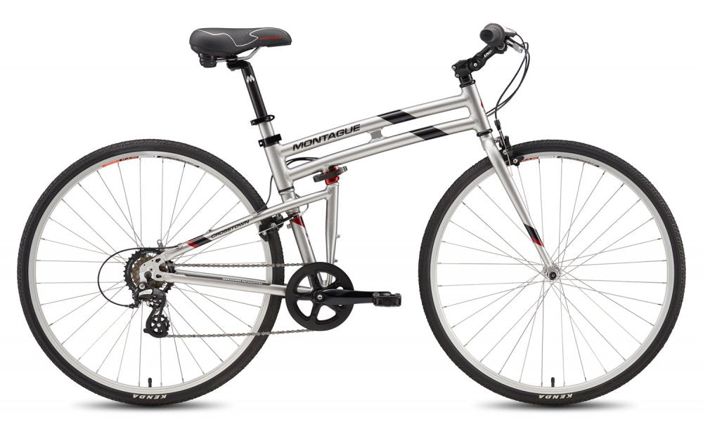 Vélo pliant Montague Crosstown 19" Argent Brillant – Urbain, léger et confortable