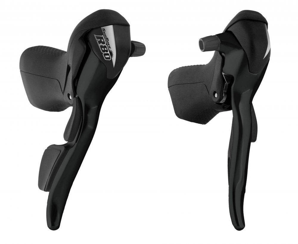 Paire de manettes de dérailleur STI route SunRace – 8 vitesses, double plateau