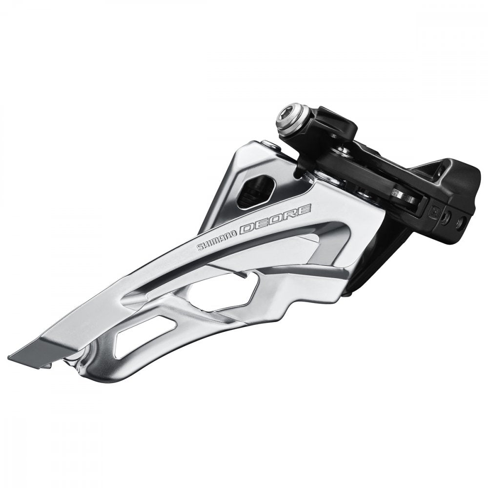 Dérailleur Avant Shimano Deore FD-M6000-L – Triple Plateaux 40-42T – Collier Bas 34,9 mm – Tirage Avant – VTT 10 Vitesses