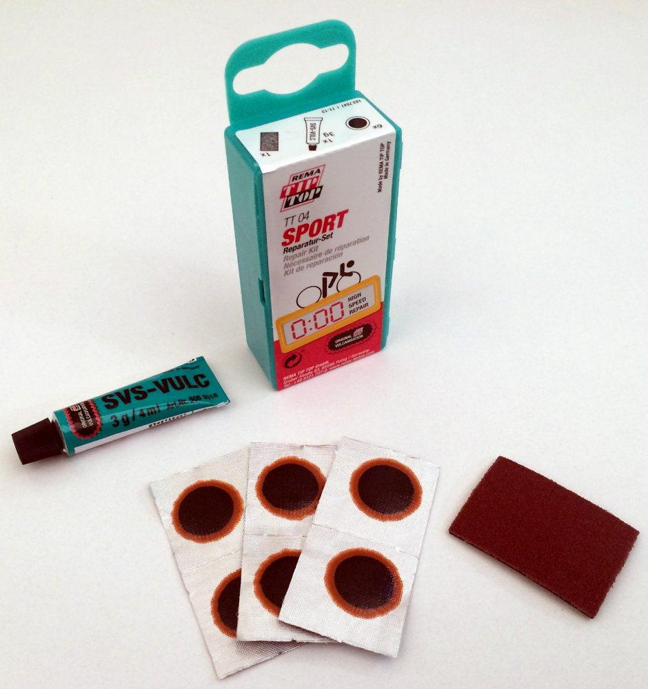 Nécessaire de Réparation Course TT04 Suspendu TIP TOP – Kit Compact pour Pneus Vélo de Route  Description courte :