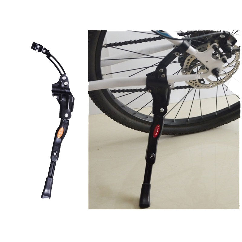 BEQUILLE VELO LATERALE RENFORCEE REGLABLE NOIR 22"/29" DOUBLE FIXATION