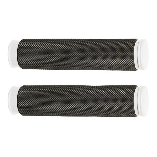 Poignées Herrman Diamond – Double densité Blanc/Noir 130 mm Ø22