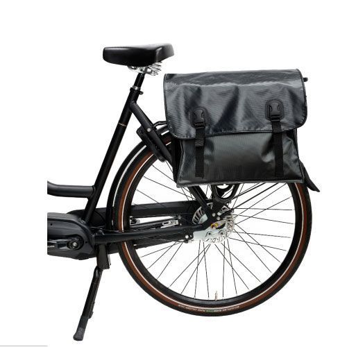 PAIRE SACOCHES BECK CLASSIC MATTE BLACK matte black tarpaulin 40x16x35 47 Litres 23-KE-306