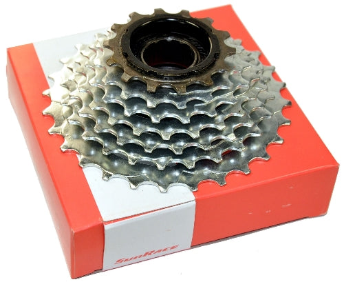 Roue Libre SunRace 7 Vitesses 14-28 Dents – Finition Zinc – Transmission Fiable pour Vélo de Ville et VTT Classique