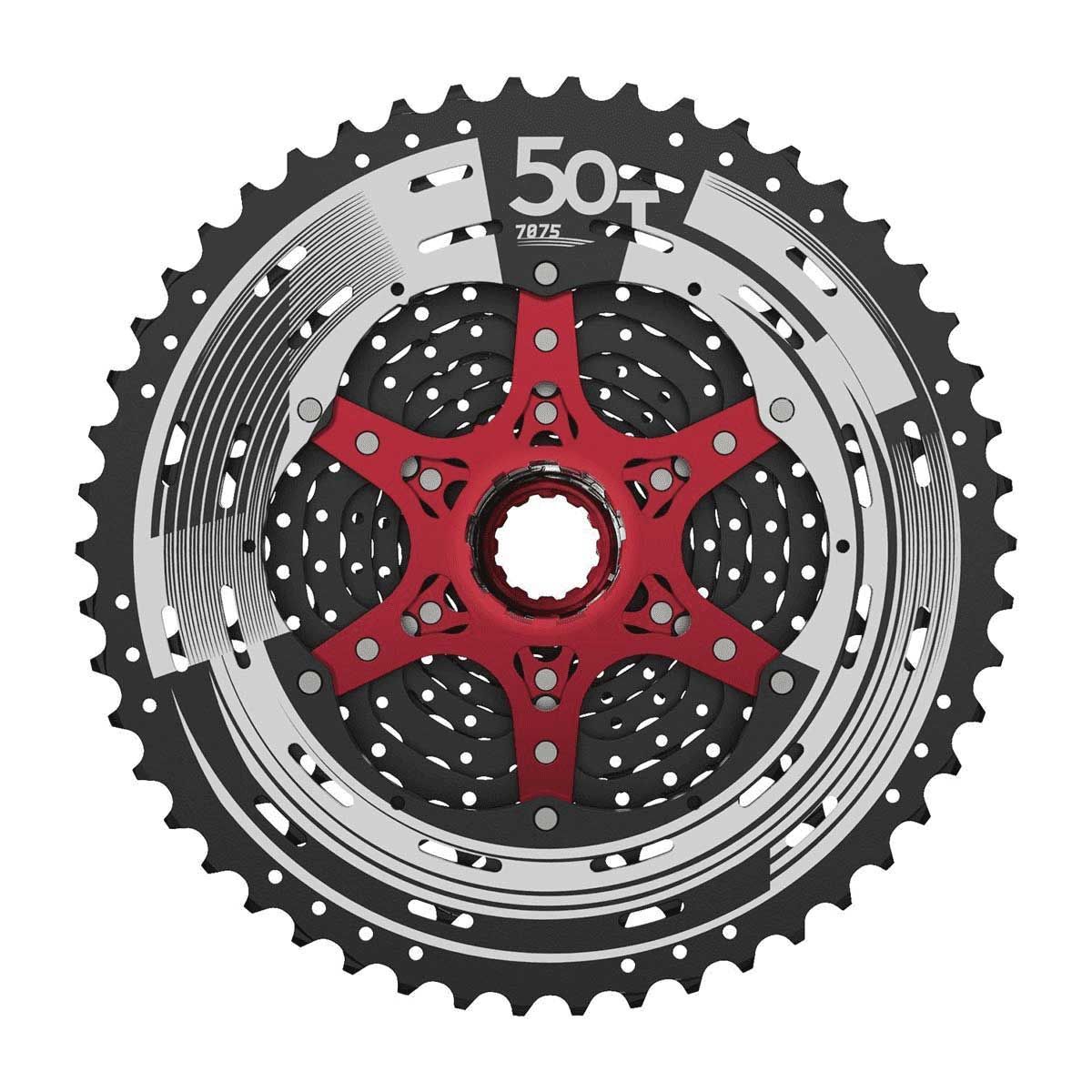 Cassette SunRace CSMZ90 – 12 Vitesses 11-50 Dents – VTT – Corps HG – Performance et Large Plage de Développement