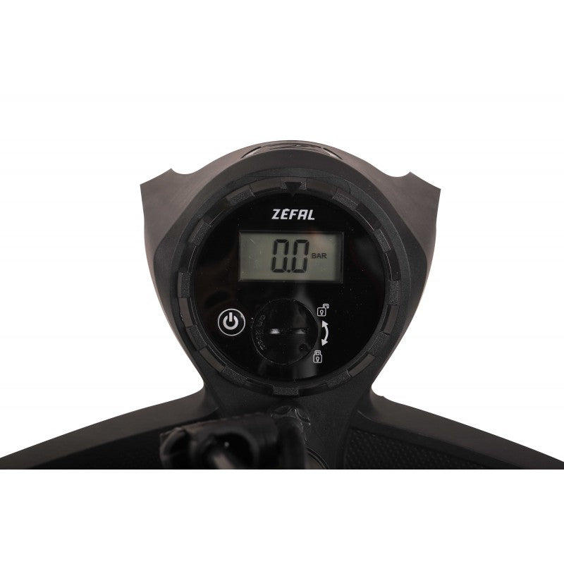 Pompe à pied Zefal Profil Max FP65 – Manomètre digital – Bois & Aluminium – 12 bar