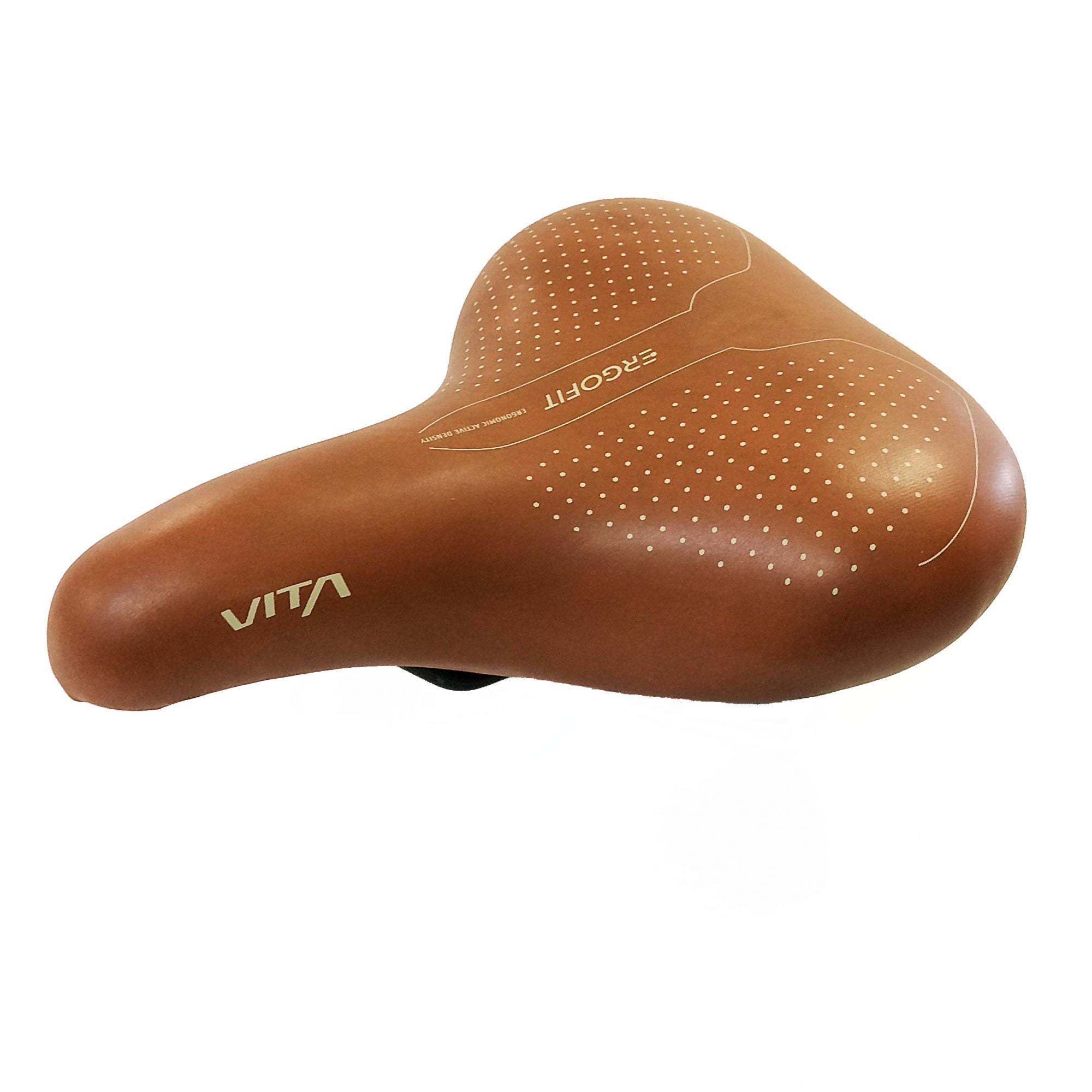 Selle vélo ErgoFit – Unisexe marron 260 x 200 mm, confort ergonomique