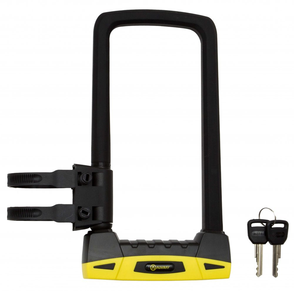 Antivol U Auvray ZEN 108 x 235 mm – Anse Ø13 mm acier trempé, ouverture automatique, support de cadre inclus