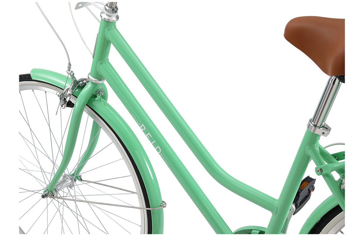 Vélo urbain femme REID Ladies Classic Lite 28" – Mint Green – Taille M (46 cm) – Léger, vintage & 7 vitesses