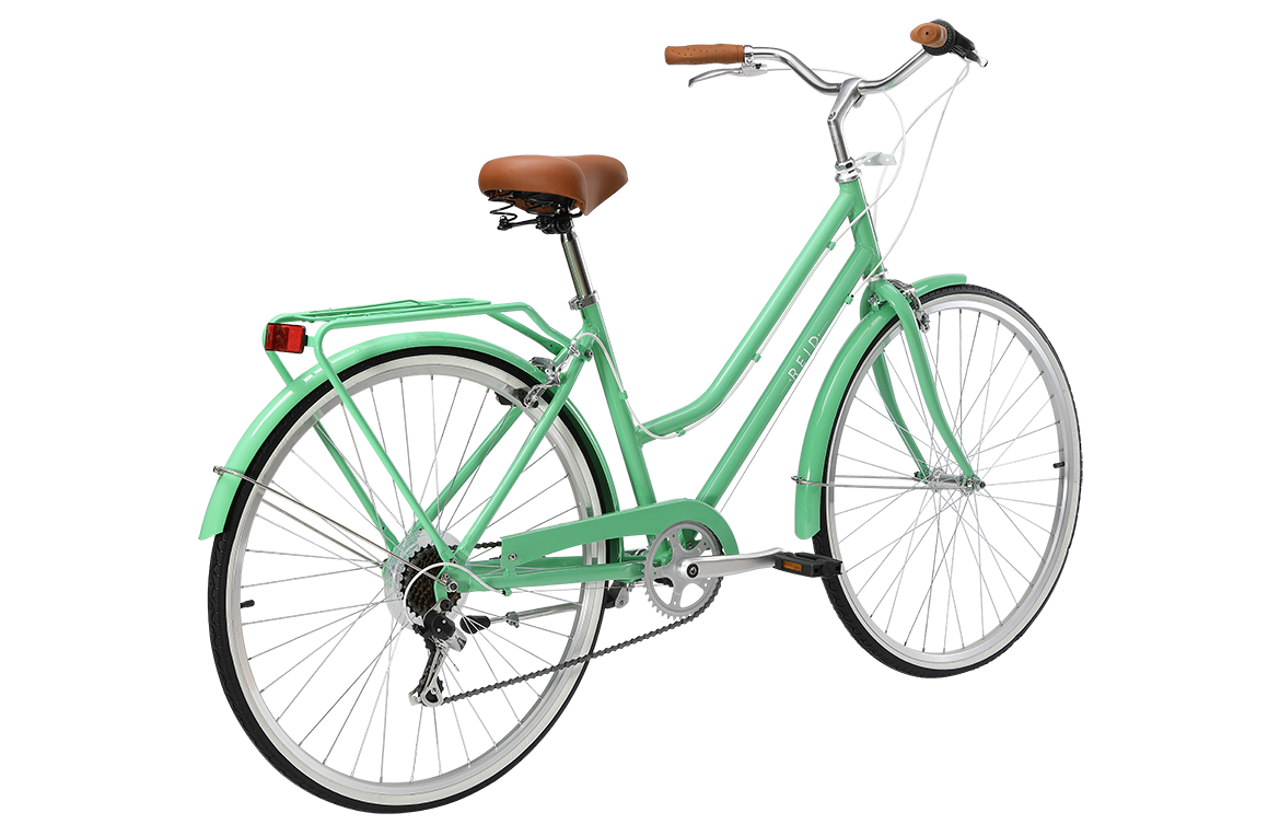 Vélo urbain femme REID Ladies Classic Lite 28" – Mint Green – Taille M (46 cm) – Léger, vintage & 7 vitesses
