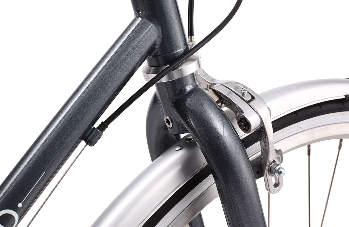 Vélo urbain femme REID Ladies Esprit 28" – Charcoal – Taille M (46 cm) – Style vintage & 7 vitesses