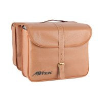 PAIRE SACOCHES PORTE BAGAGE SIMI/CUIR CITY VINTAGE MARON 34x27x12 cm