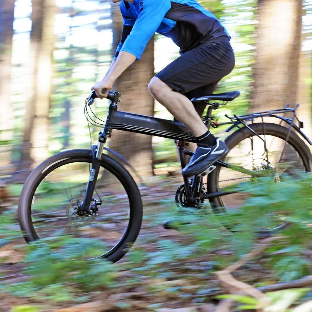 VTT pliant Montague Paratrooper Pro 16" Noir Mat – Compact, puissant et tout-terrain