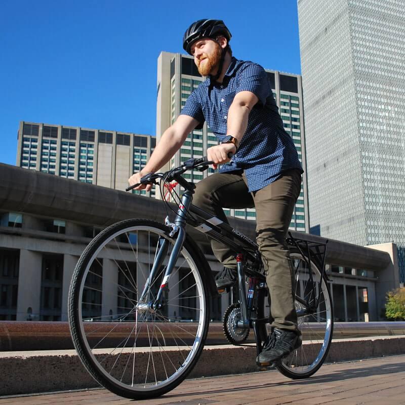 Vélo pliant Montague Urban 19" Argent – Roues 700C, 21 Vitesses